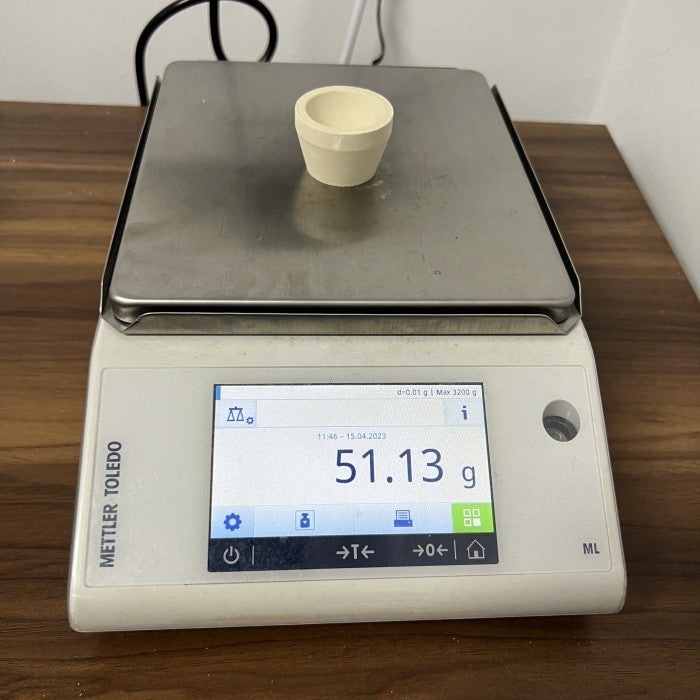Cupel Magnesit 6A untuk Fire Assay / Uji Kadar Emas