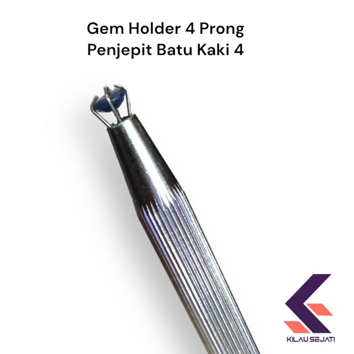 Gem Hokder 4 Prong Jepitan Batu Mulia dan Berlian 4 Kaki