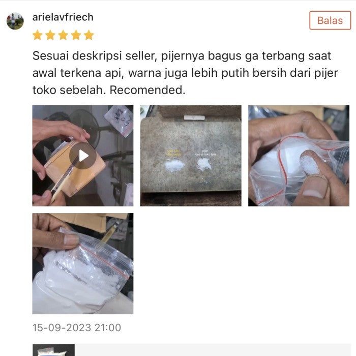 Pijer Asal Turki 1 kg / Fluks Lebur Emas & Slime Activator