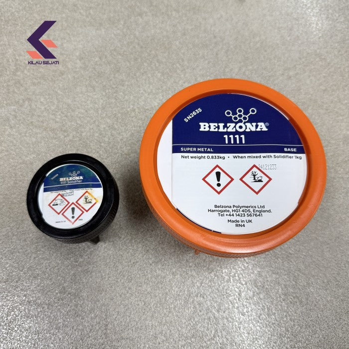 Belzona 1111 Super Metal Epoxy Repair 1 Kg Set