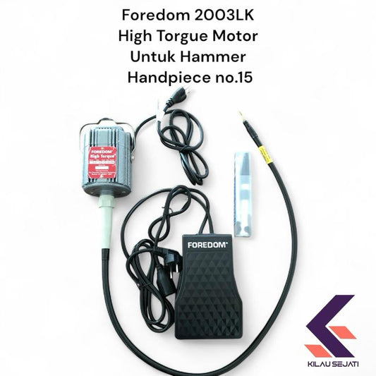 Foredom 2003LK – High Torque Motor Set untuk Handpiece No. 15 (Hammer Tool)