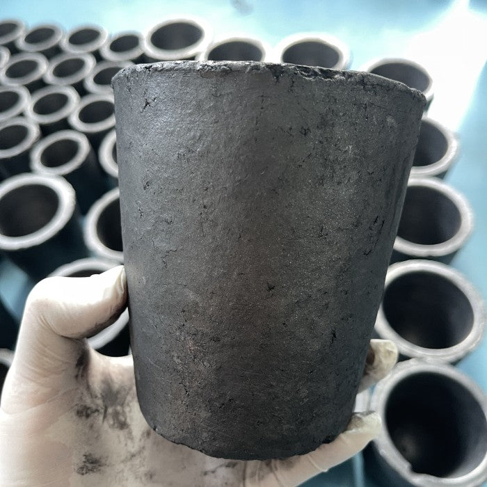 Silicon Carbide Grafit Crucible Tungku Peleburan Kuningan Tembaga 4 Kg