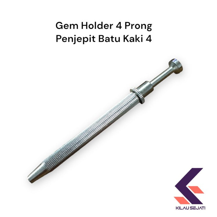 Gem Hokder 4 Prong Jepitan Batu Mulia dan Berlian 4 Kaki