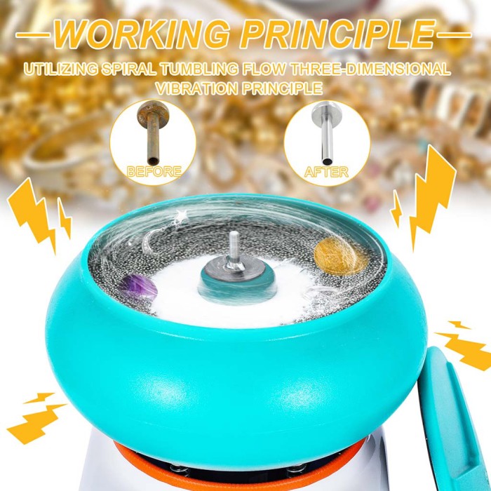 Mesin Poles Getar Vibratory Tumbler SP-P17 12 Liter