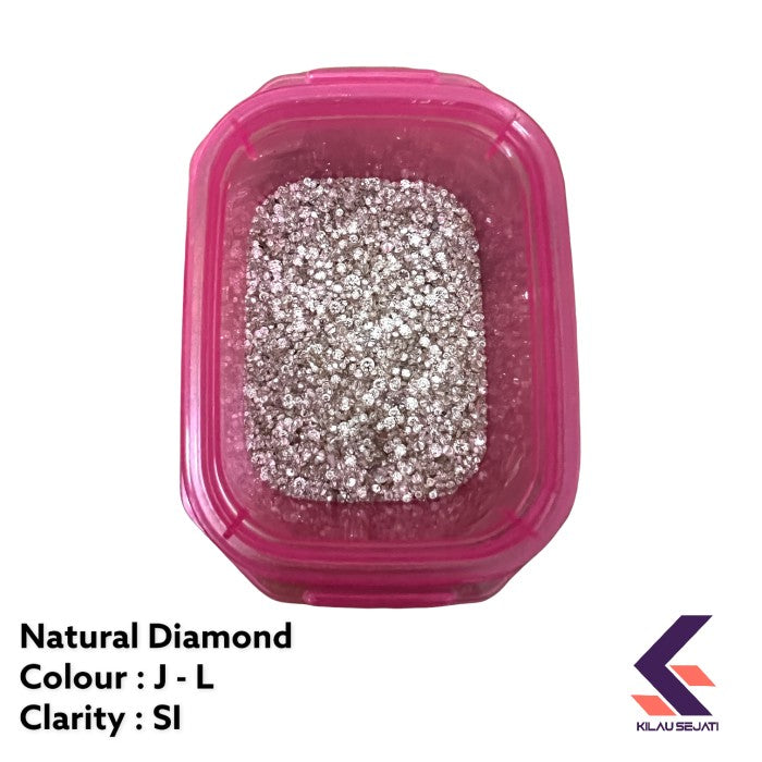 Berlian Tabur Asli 1,60 - 2,40 mm Full Cut SI1 / Melee Diamond