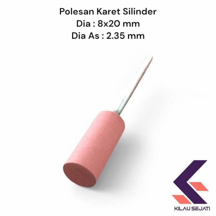 Silicone Point Silinder 8 x 20 mm / Polesan Karet Perhiasan