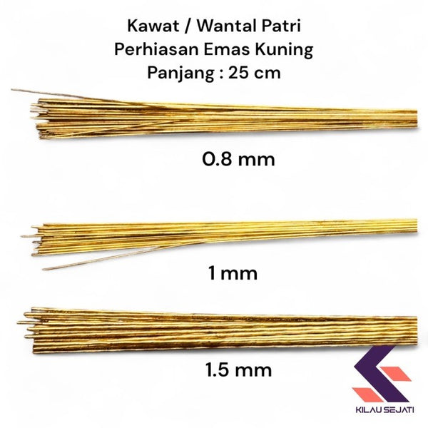 Kawat Patri (Wantal) Emas Kuning & Rose Gold