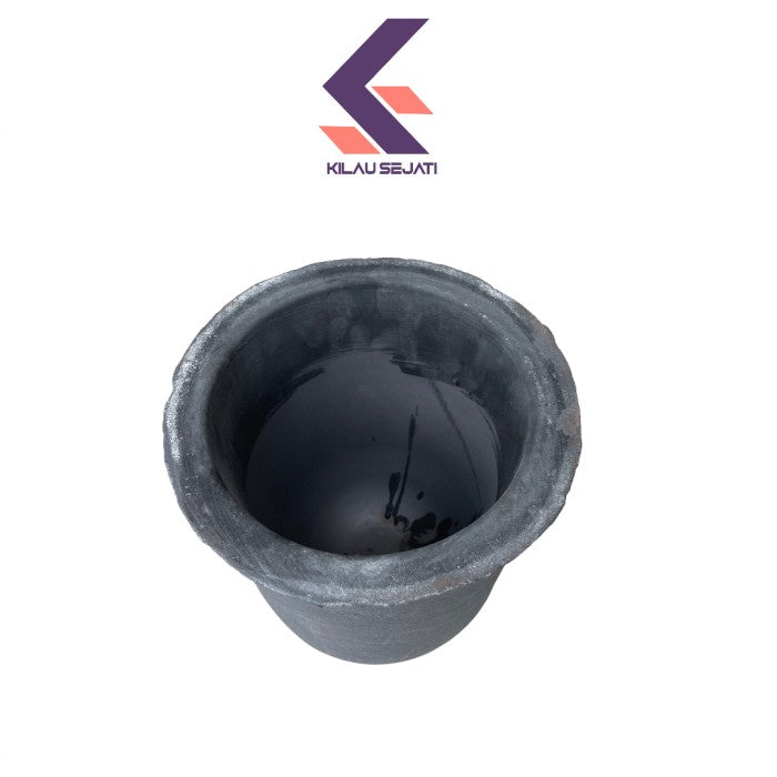 Isostatic SiC Graphite Crucible Tungku Lebur Tembaga Kuningan 30 kg