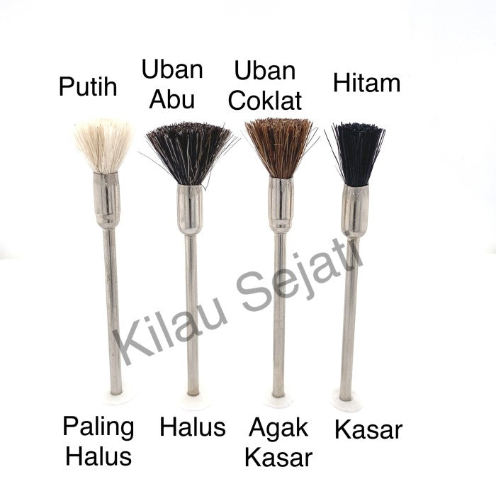 Sikat Poles Sapu Ijuk (Putih, Uban Abu, Uban Coklat, Hitam)