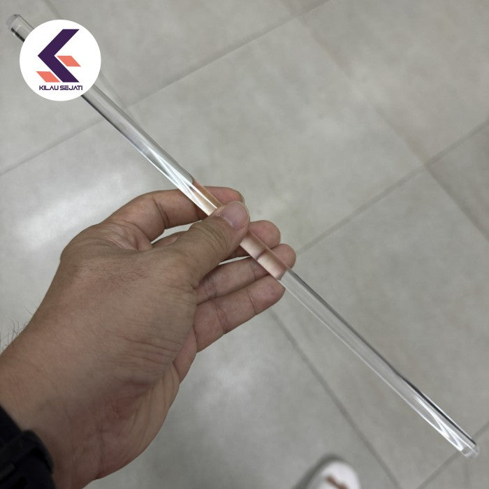 Batang Pengaduk Quartz 10 x 350 mm untuk Lebur Emas / Stirring Rod