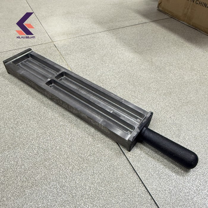 Cetakan Ingot Besi 2 Sisi untuk Emas & Perak | 8 Ukuran Pilihan | Tahan Panas & Tahan Lama