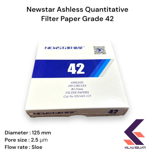 Newstar Grade 42 Ashless Filter Paper Equivalent Whatman Grade 42