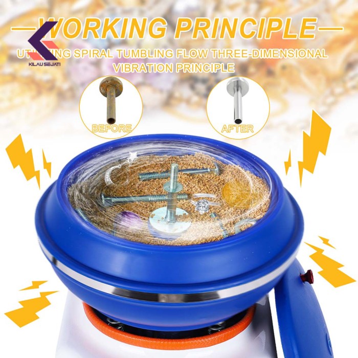 Mesin Poles Getar Vibratory Tumbler SP-A12 6,4 Liter