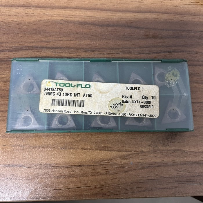 Insert Ulir Toolflo TNMC 43 10RD INT AT50 (per Pcs)