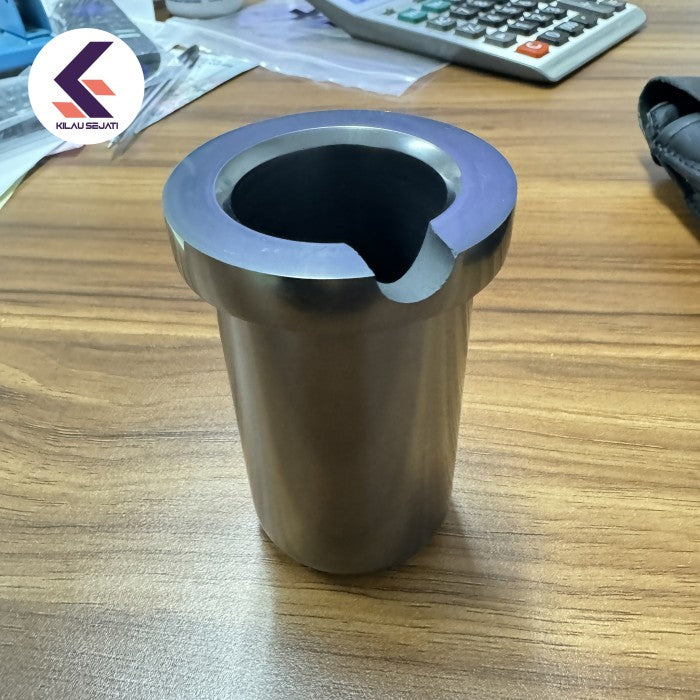 High Density Casting Graphite Crucible 1 kg Emas