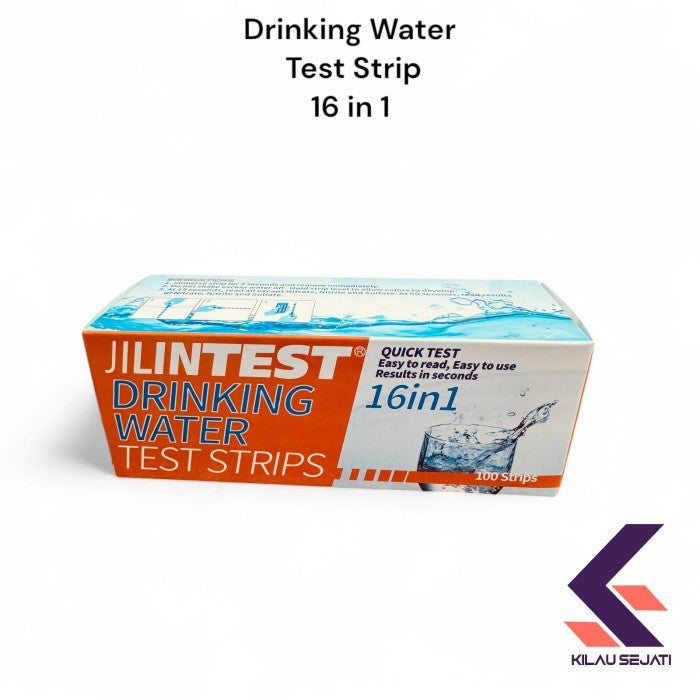 Isi 100 Strip Uji Air Minum 16 Parameter Drinking Water Test Strip 16 in 1
