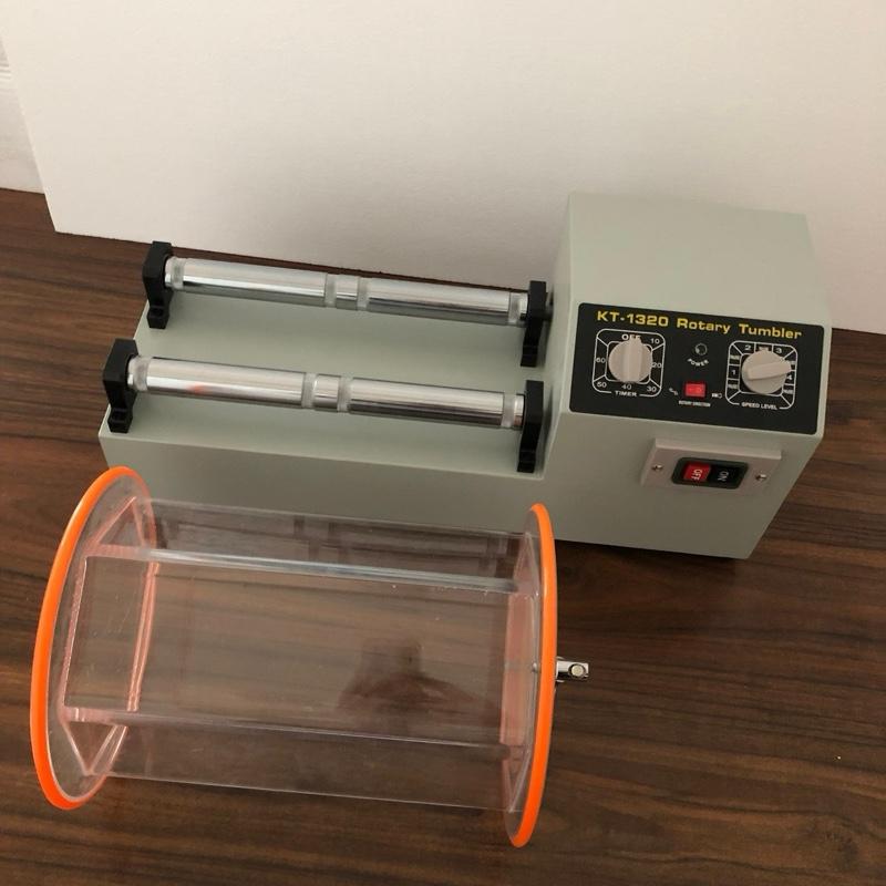 Mesin Molen Poles Perhiasan KT 1320 | Rotary Tumbler 1 Barrel Kapasitas 11kg | Auto-Reverse & 4 Speed