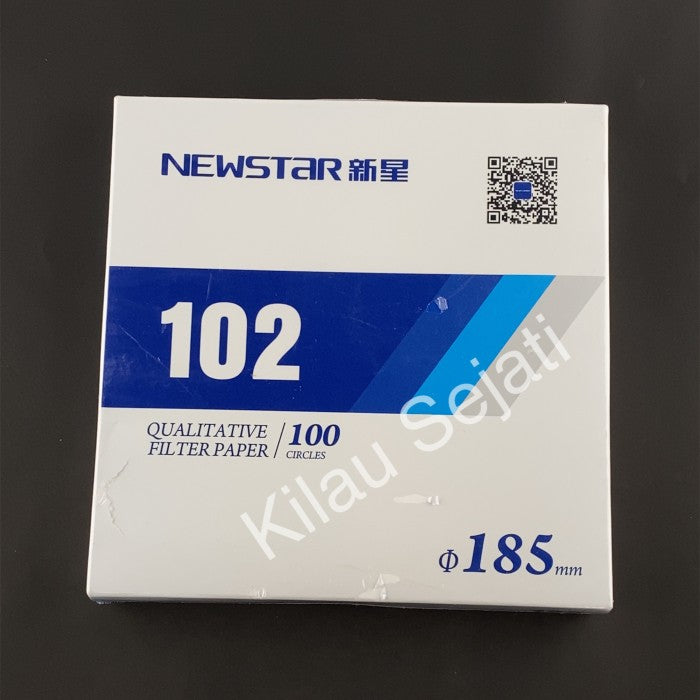 Kertas Saring Newstar 102 Medium Speed 185 mm Isi 100