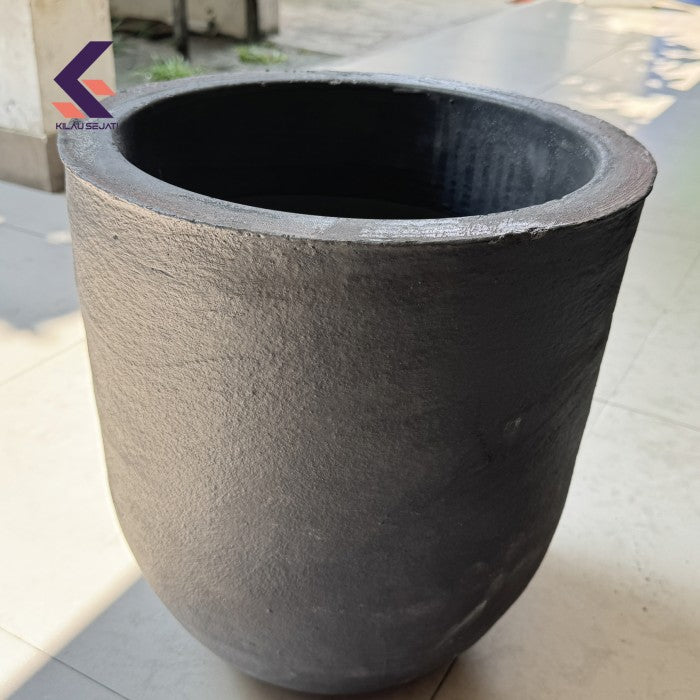 Isostatic Silicon Carbide Graphite Crucible #110 Heavy Duty Tahan Temperature Tinggi