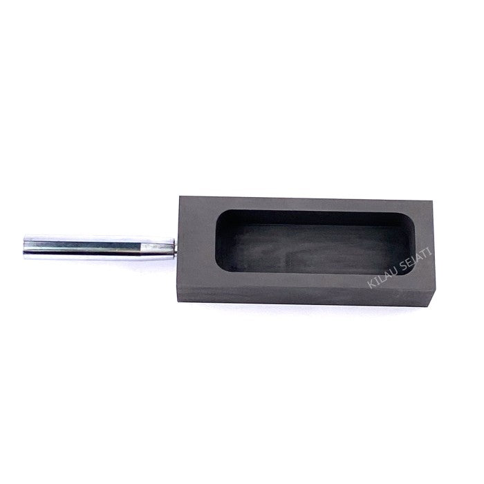 Cetakan Ingot Emas Grafit 1 kg dengan Handle Besi