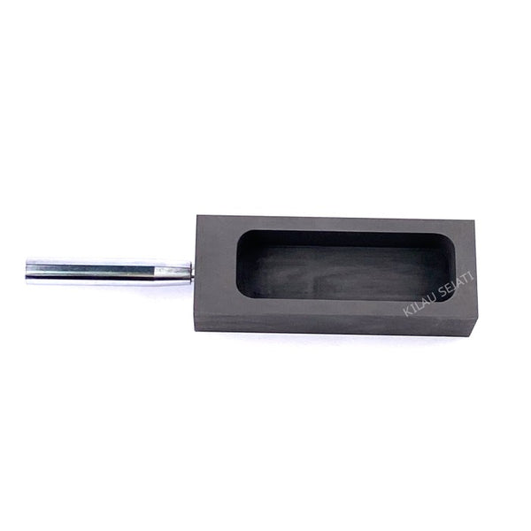 Cetakan Ingot Emas Grafit 1 kg dengan Handle Besi