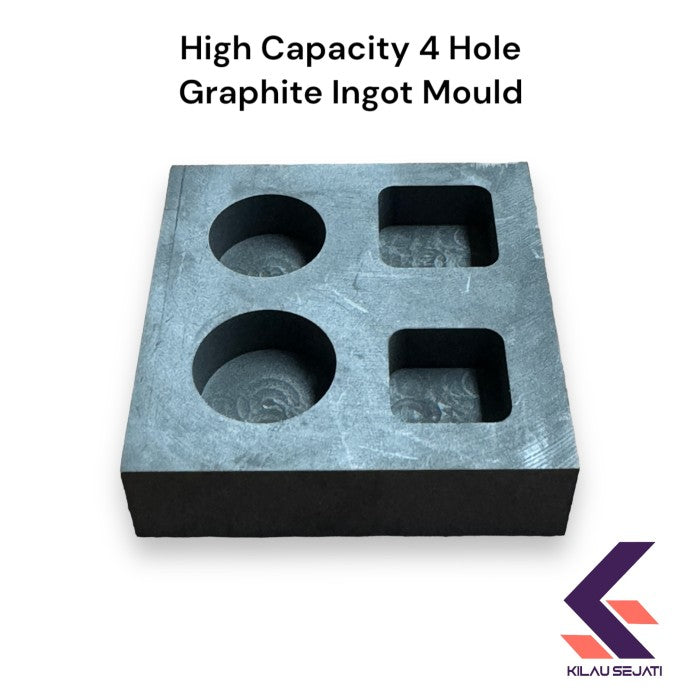 Cetakan Graphite 4 Lubang High Capacity Graphite Ingot Mould 4 Hole