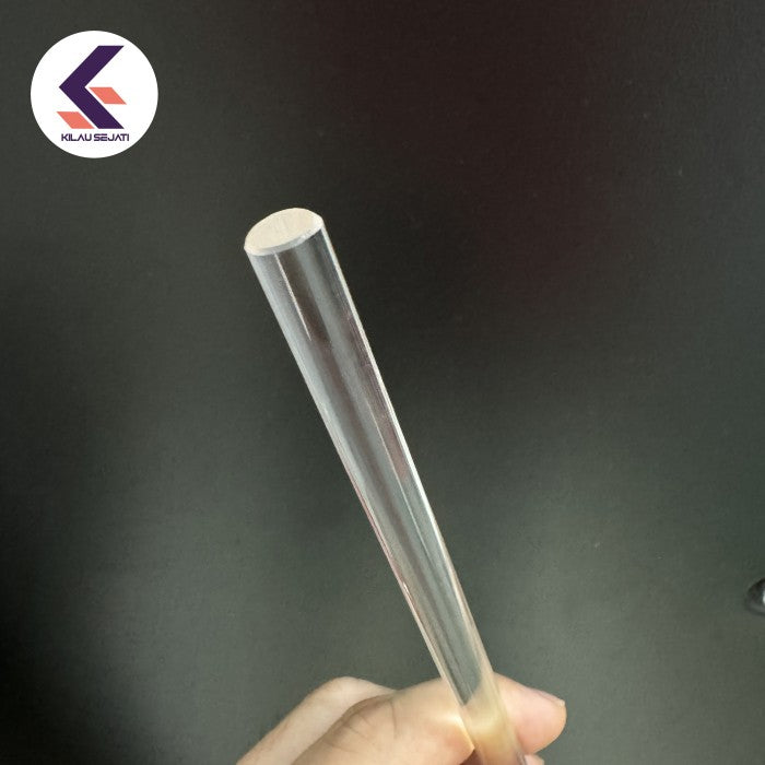 Batang Pengaduk Quartz 10 x 350 mm untuk Lebur Emas / Stirring Rod