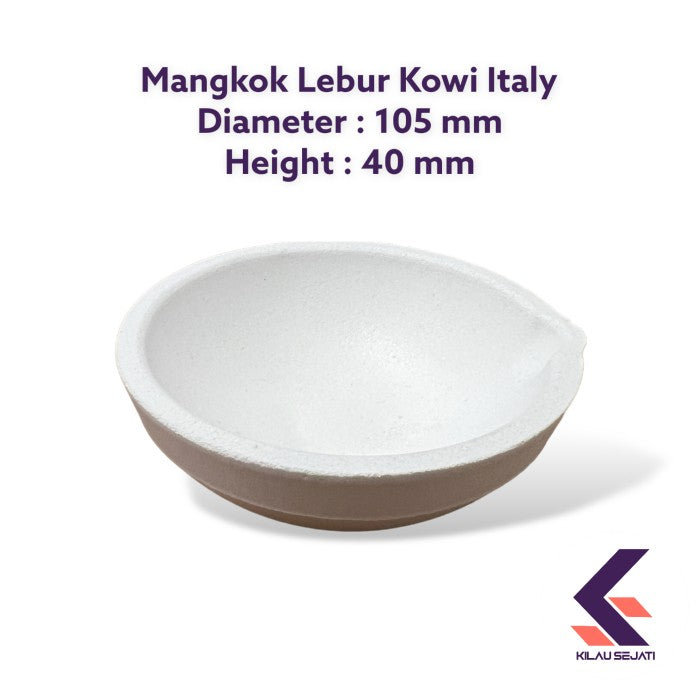 Mangkok Kowi Lebur Italy Baru Diameter 10.5 cm Tahan Suhu Hingga 1800C