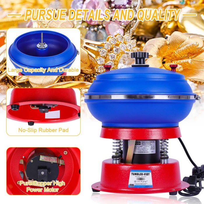 Mesin Poles Getar Vibratory Tumbler SP-B-10 3 Liter