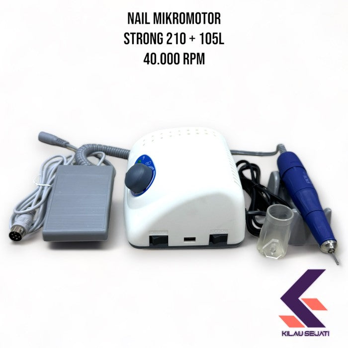 Mikromotor Strong 210 + 105L untuk Perhiasan & Manikur