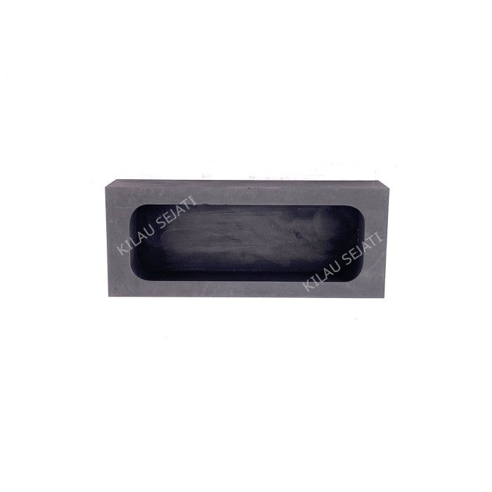 Cetakan Ingot Emas Grafit 1,2 kg High Purity / Singen Grafit