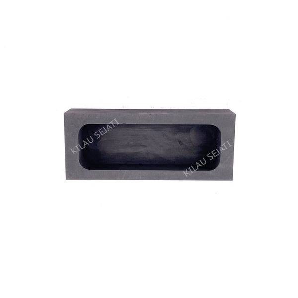 Cetakan Ingot Emas Grafit 1,2 kg High Purity / Singen Grafit