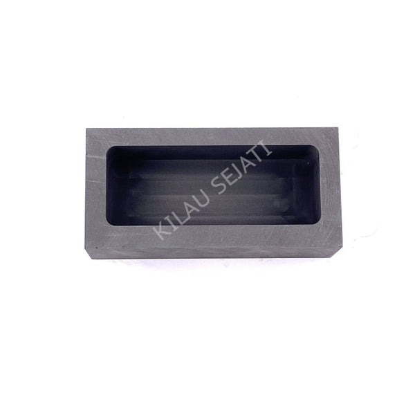 Cetakan Ingot Emas Grafit 2 kg High Purity / Singen Grafit