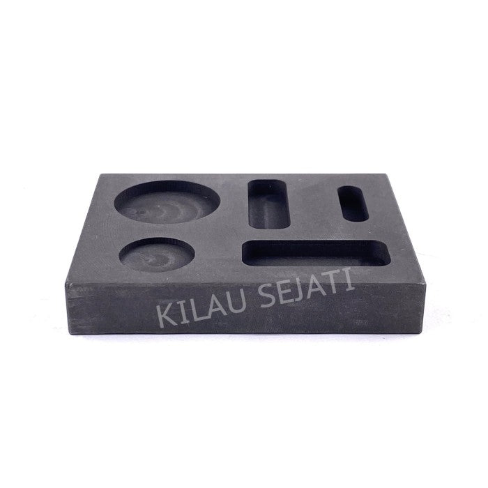 Singen grafit / Cetakan Ingot grafit high purity kombinasi 5 lubang