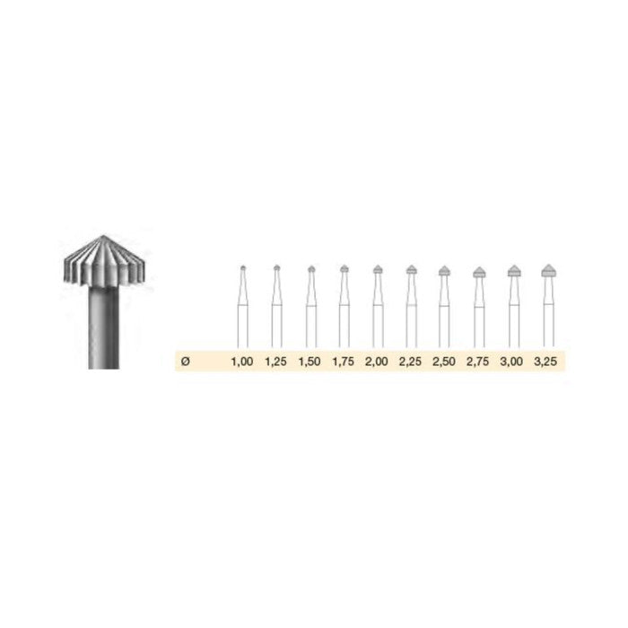 Mata Bor Busch 413 Set 10 Pcs 1,00 - 3,25 mm