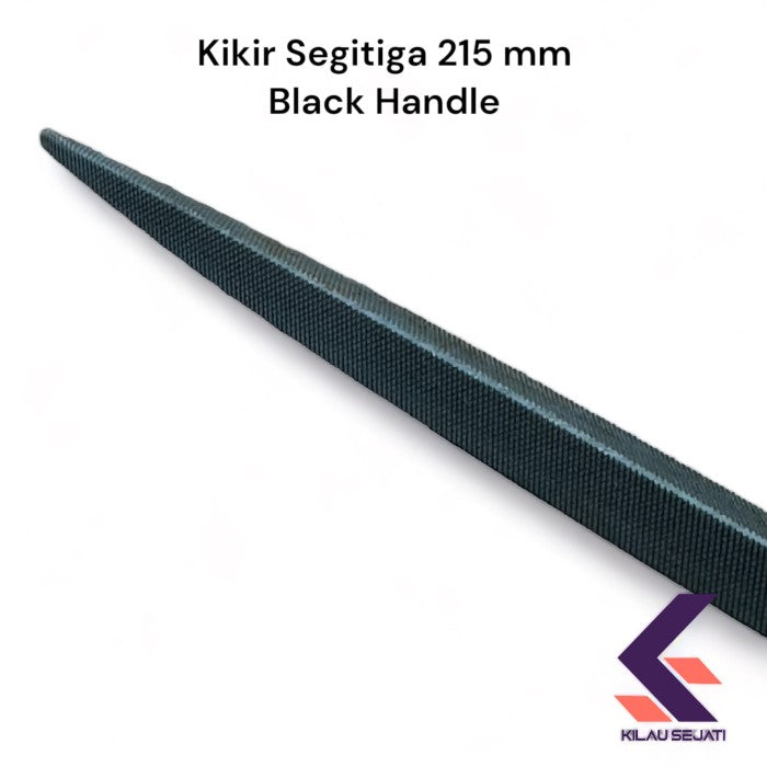 Kikir Segitiga 215 mm Gagang Hitam