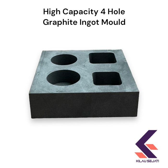 Cetakan Graphite 4 Lubang High Capacity Graphite Ingot Mould 4 Hole