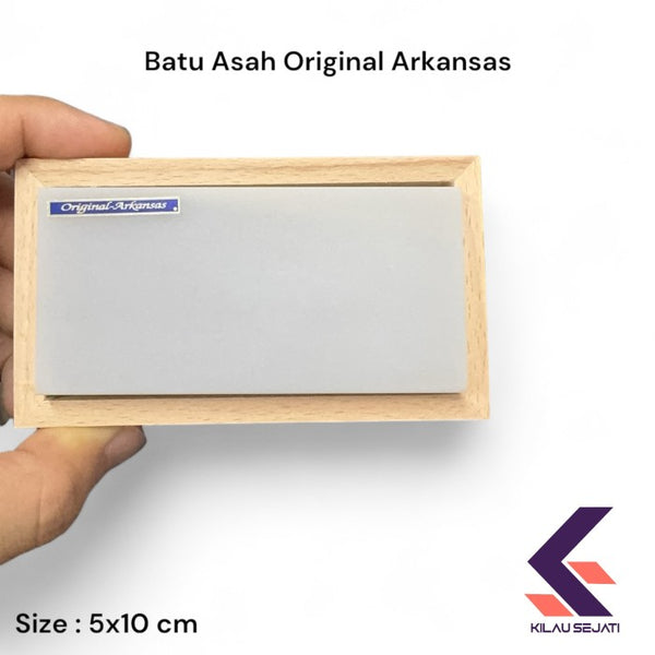 Batu Asah Arkansas Hard (Fine) Original untuk Graver & Pisau