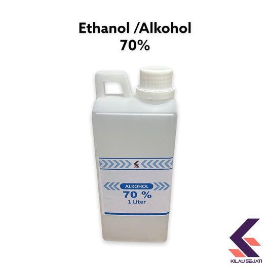 Alkohol 70 % atau Ethanol 70 % untuk antiseptik dan sterilisasi 1 lt