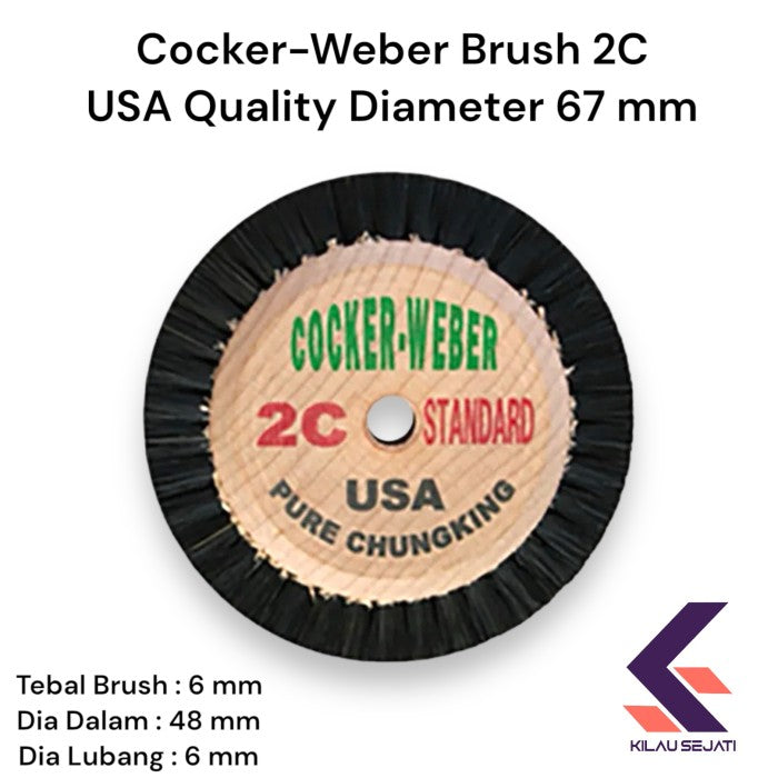 USA Cocker Weber 2C Sikat Poles Perhiasan High Quality / Rotifix 2C