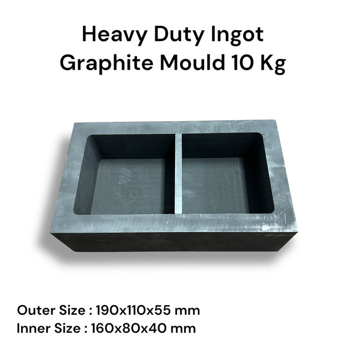 Heavy Duty Singen grafit / Cetakan Ingot grafit kapasitas 10 kg emas