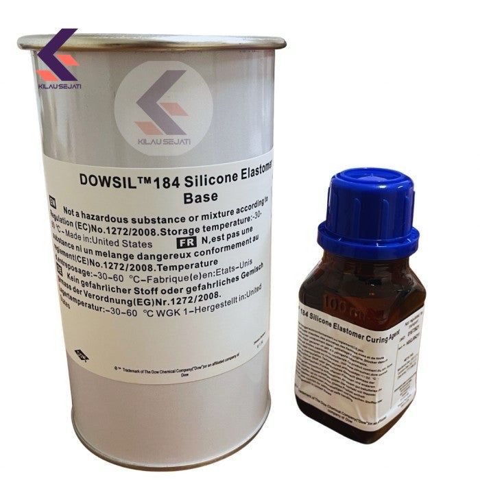Dow Sylgard 184 Silicone Elastomer PDMS Bening 100 gr / 1,1 kg
