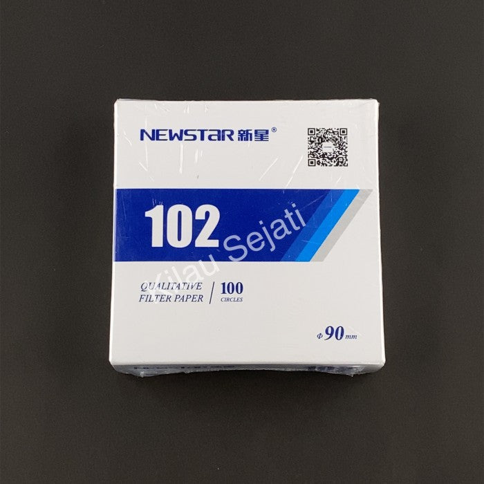 Kertas Saring Newstar 102 Medium Speed 90 mm Isi 100