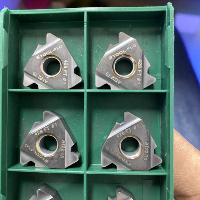 Insert Ulir Toolflo LDS 54 428 FT #1 AT22 (Setara Valenite V3824)