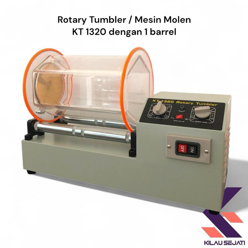 Mesin Molen Perhiasan KT-1320 Rotary Tumbler 1 Barrel 11 kg