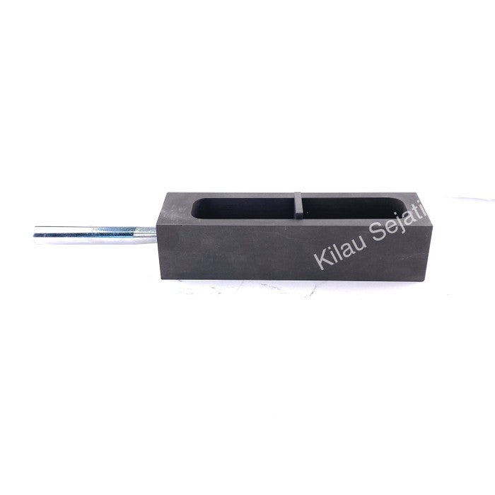 Cetakan Ingot Emas Grafit 3 kg dengan Handle Besi