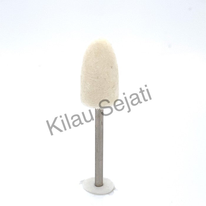 Mata bor bit poles sedang/ Special Felt Buff Wheel Medium 10x18 mm