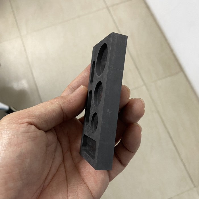 Cetakan Ingot Emas Grafit 6 Lubang High Purity