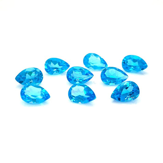 Natural Swiss Blue Topaz 10x7 mm