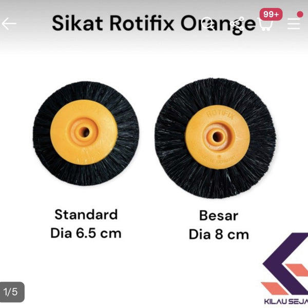 Sikat Poles Rotifik 65 mm Isi 500 pcs